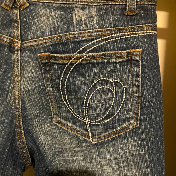 Vintage Cache Jeans Stitch Detailing Pocket Flare Leg Women's Size 10 - Picture 4 of 6